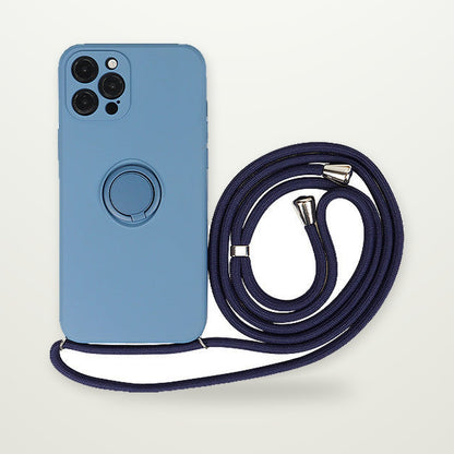 Silicone Ring Stand MagSafe Case for iPhone 15