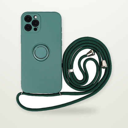 Silicone Ring Stand MagSafe Case for iPhone 15