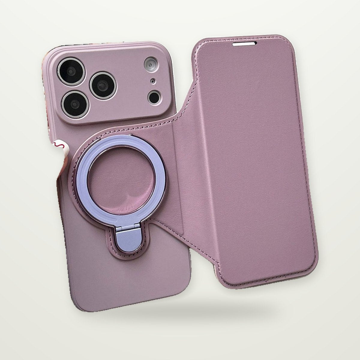 Flip Card Stand MagSafe Case for iPhone 13–17