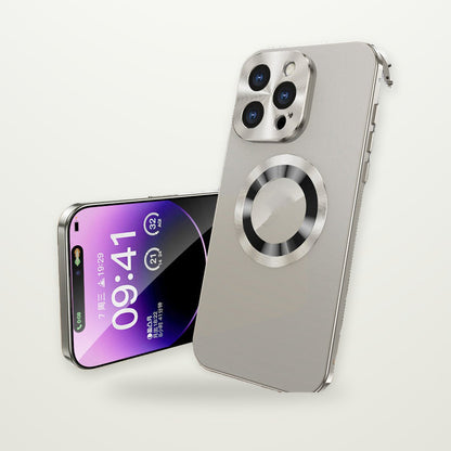 Privacy Metal Clip Magnetic Case for iPhone 13–15