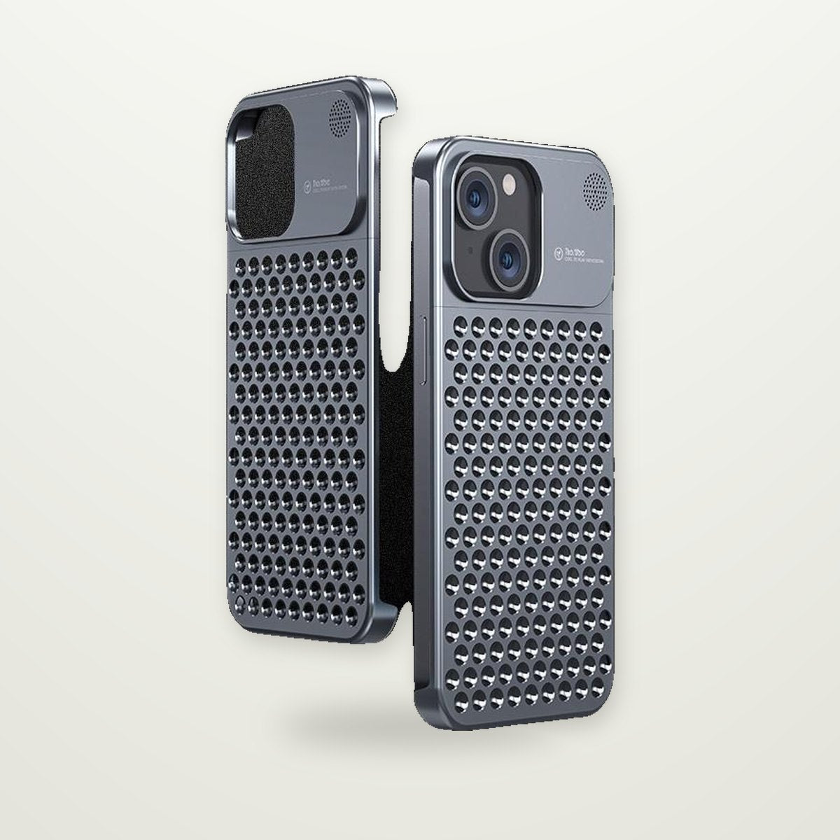 Vented Aluminum Case for iPhone 13–15