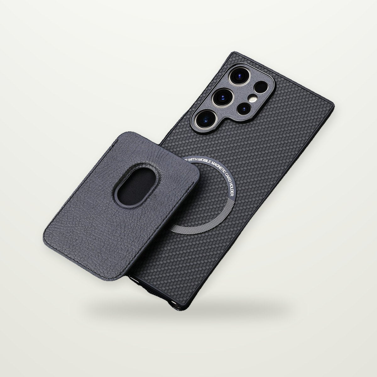 Leather Card Holder Magnetic Case for Galaxy S25–S26