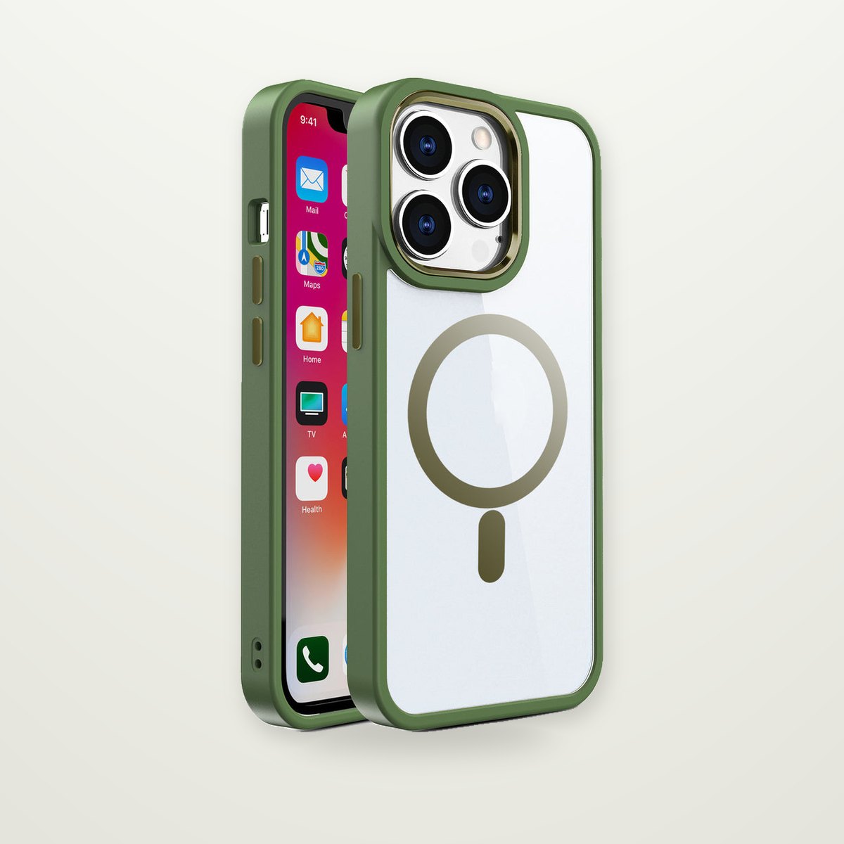 Clear Magnetic Case for iPhone 15