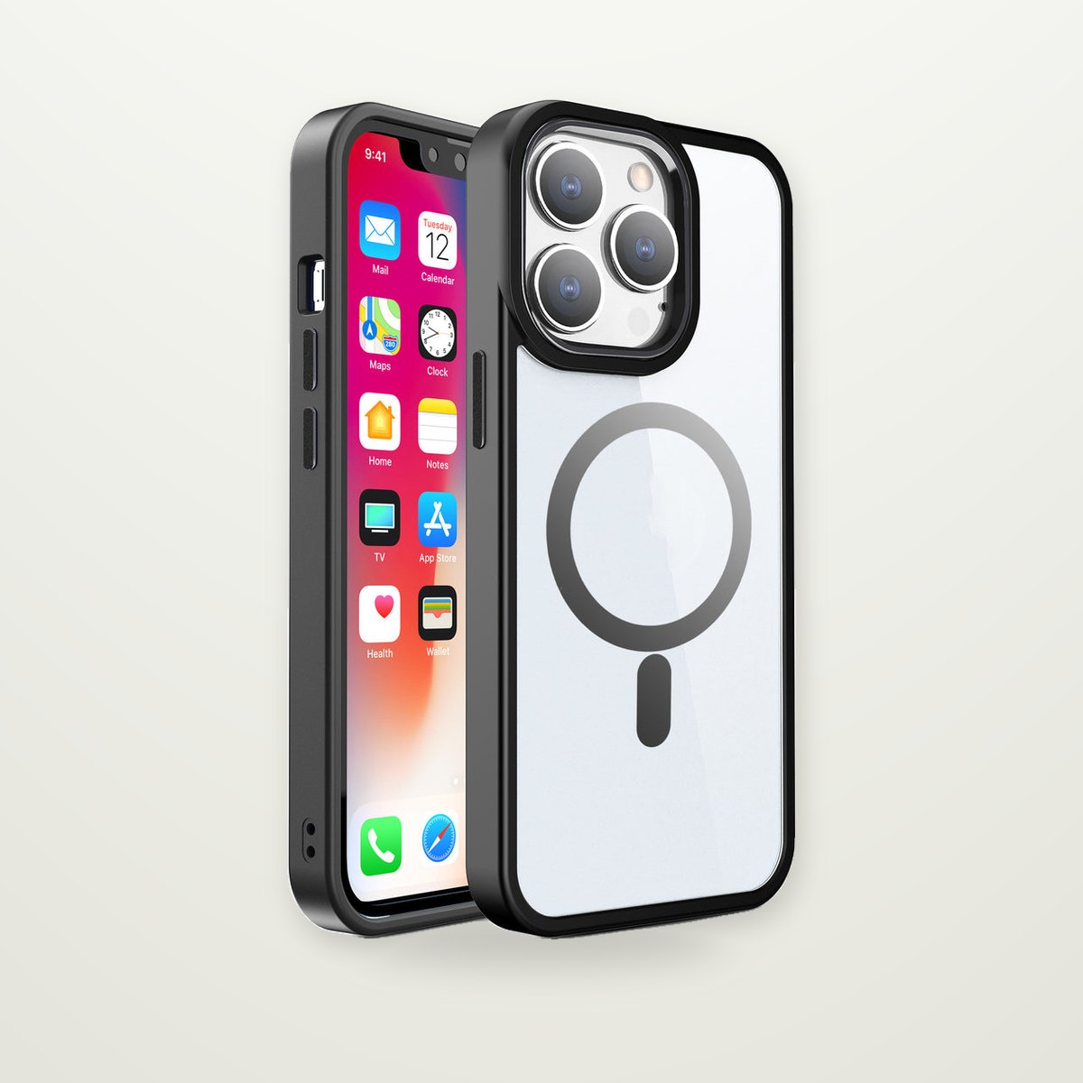 Clear Magnetic Case for iPhone 15