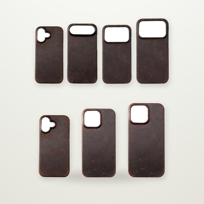 Cowhide Leather MagSafe Case for iPhone 15–16