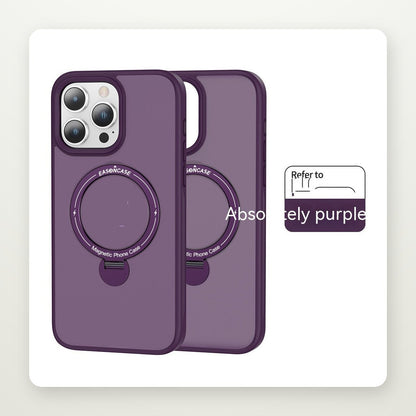 360° Rotary Stand Matte Case for iPhone 13–15