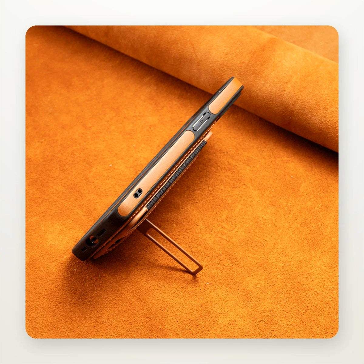 Full-Wrap Leather Card Case for iPhone 13–16