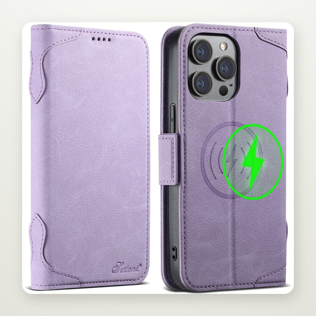 Flip Card Leather Case for iPhone 13–16
