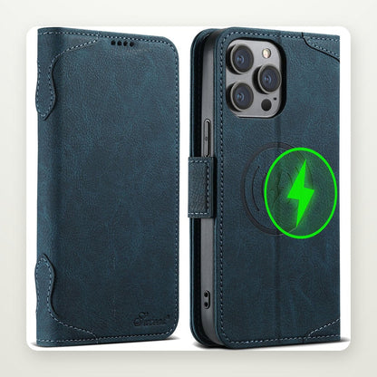Flip Card Leather Case for iPhone 13–16
