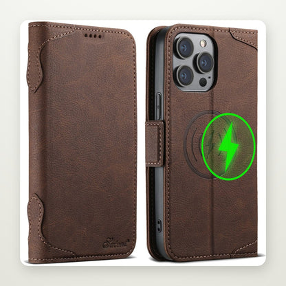 Flip Card Leather Case for iPhone 13–16