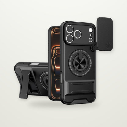 Sliding Camera Cover Ring Case for iPhone 13–17 & Air