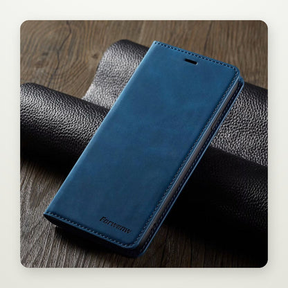 Flip Wallet Leather Case for iPhone 13–15 & Galaxy S24