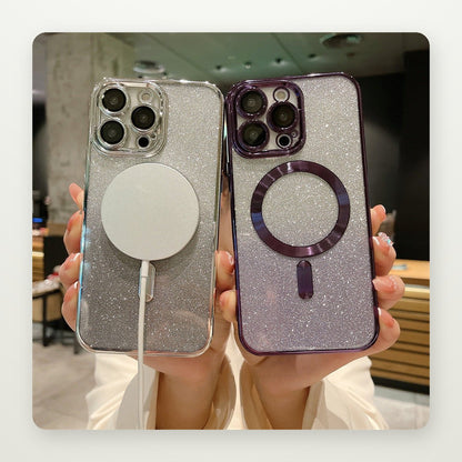 Plated Soft Magnetic Case for iPhone 13–16