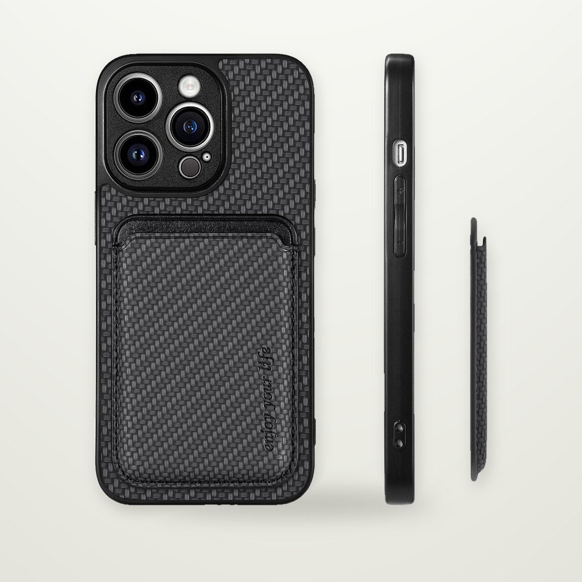 Stick-On Magnetic Card Holder for iPhone 15