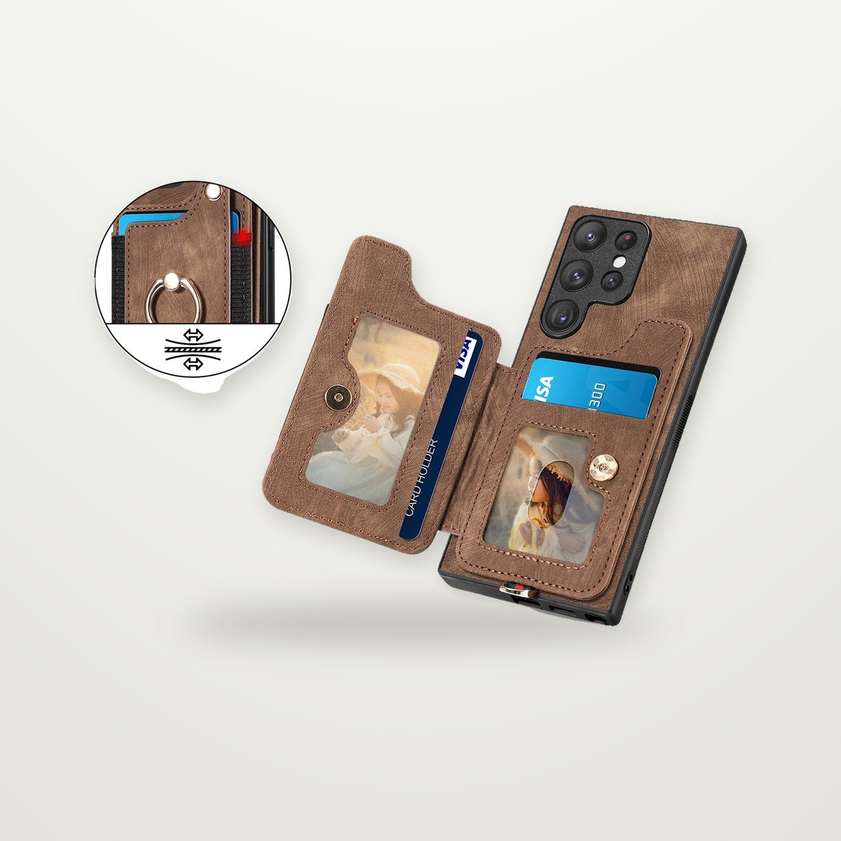Lanyard Card Case for Galaxy S24