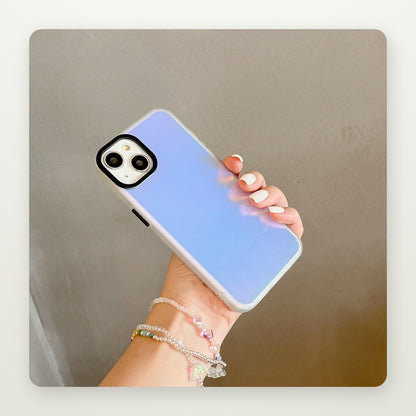 Iridescent Frosted Case for iPhone 13–15
