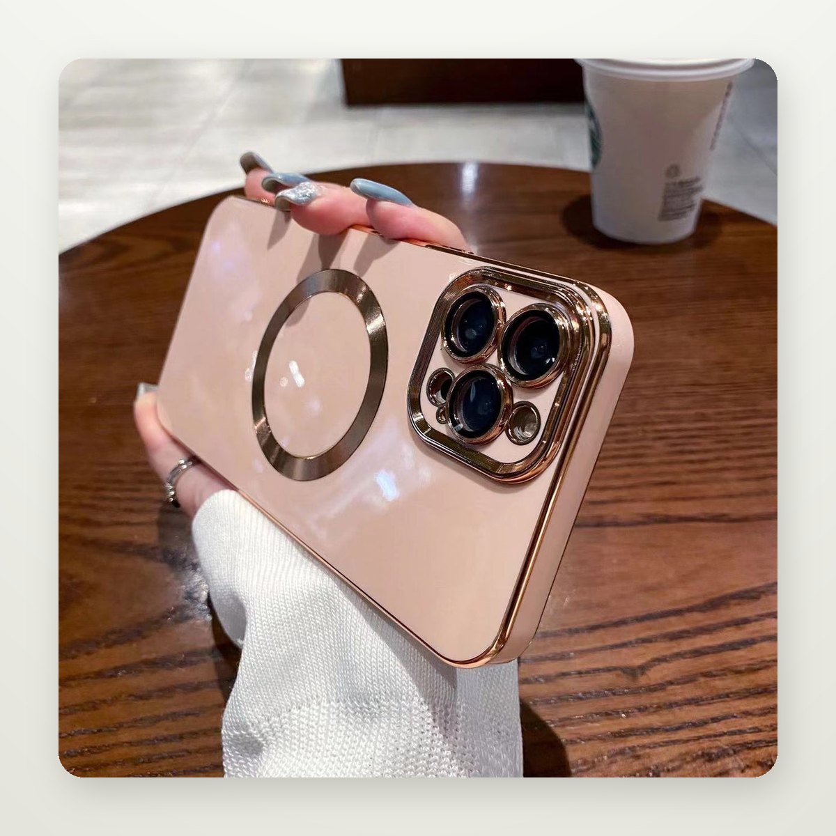 Brushed Plated MagSafe Case for iPhone 15–16