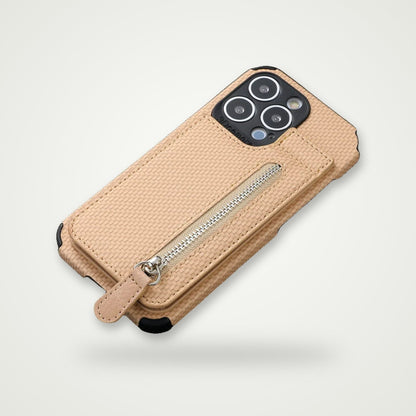 Zip Wallet Card Jacket for iPhone 13–15
