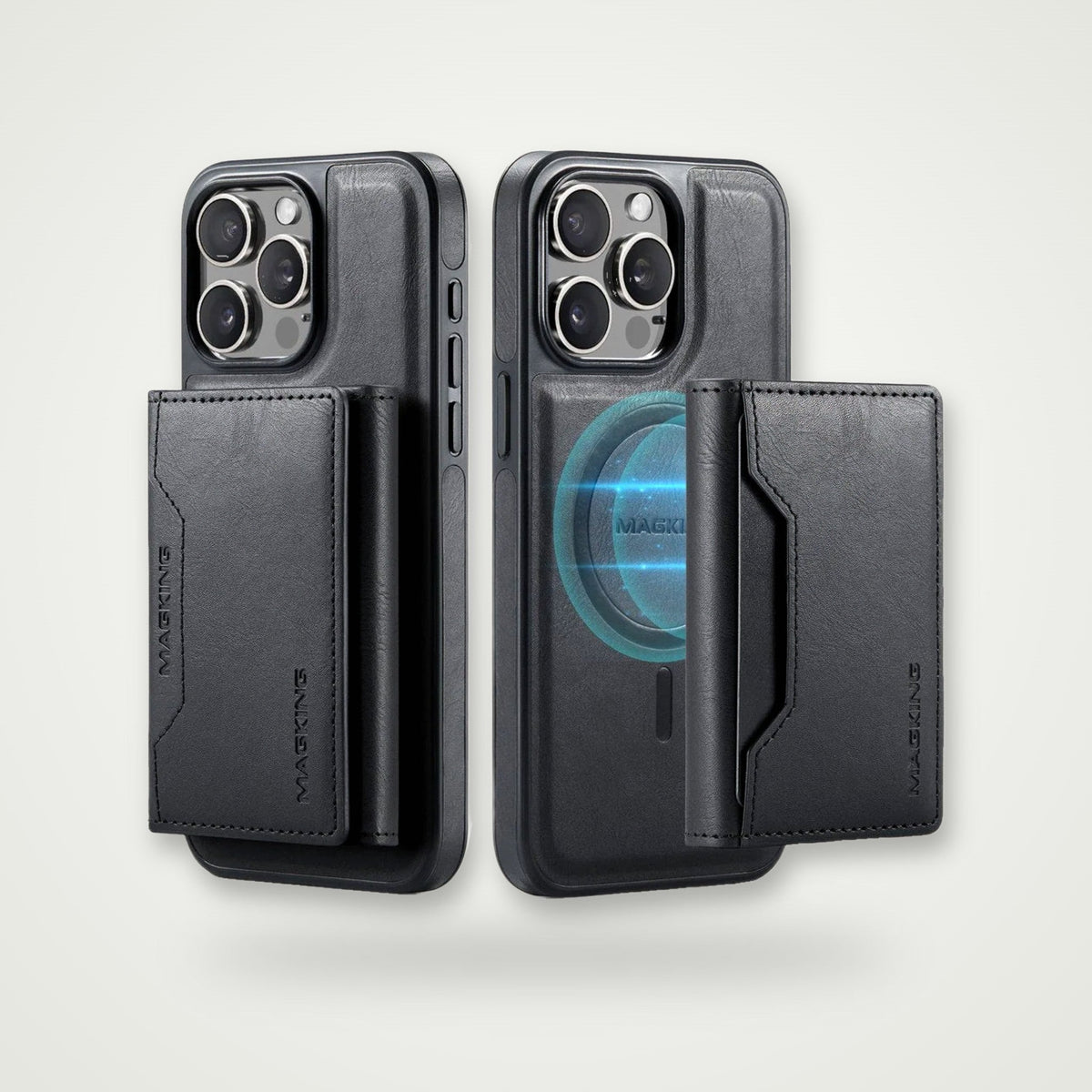 Leather Card Pocket Case for iPhone 13–16