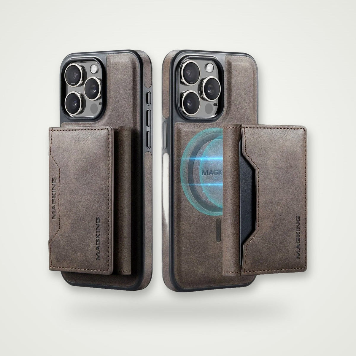 Leather Card Pocket Case for iPhone 13–16