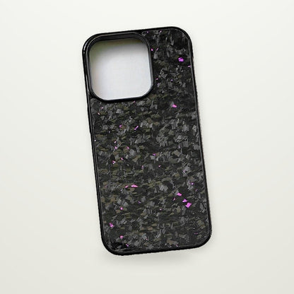 Forged Carbon Gold Flake Case for iPhone 13–15