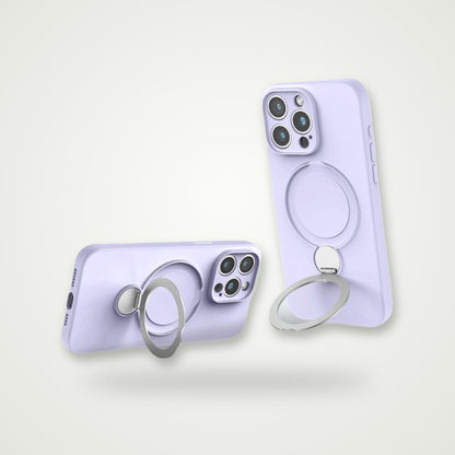 Liquid Silicone Stand MagSafe Case for iPhone 13–16
