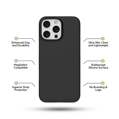 Black MagSafe Phone Case Sleek, Strong & Magnetic Grip Griplux Black MagSafe Phone Case Sleek, Strong & Magnetic Grip Griplux