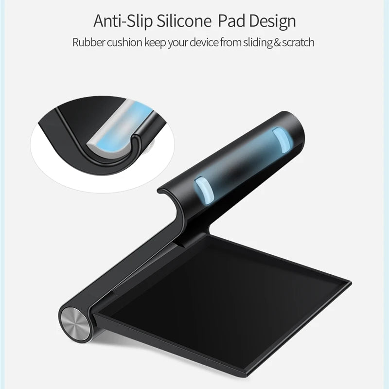 Portable adjustable desk phone stand, view 3