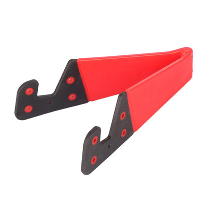 V-shaped foldable phone and tablet stand, red