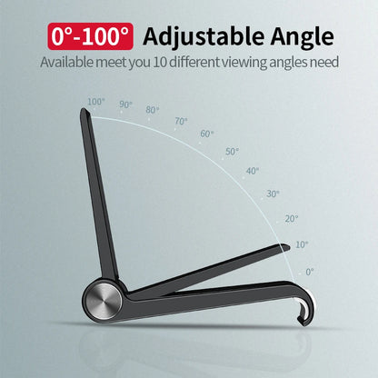 Portable adjustable desk phone stand, view 2