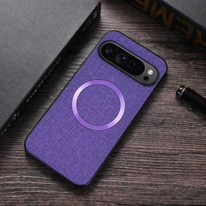 Fabric MagSafe magnetic case for Pixel, purple