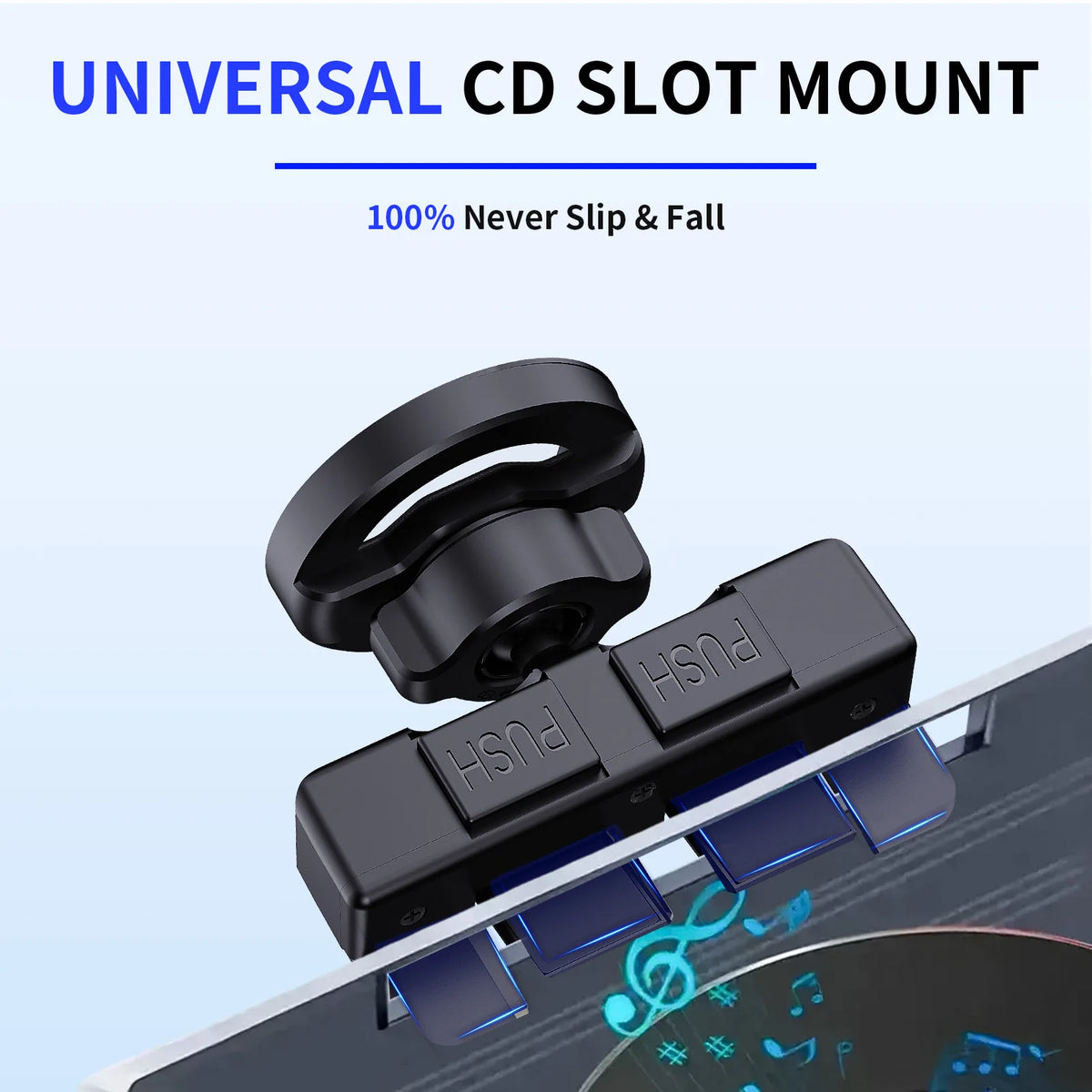 Magnetic CD slot car phone holder with 6 magnets, view 4