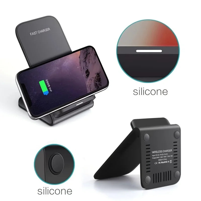30W wireless charging stand for iPhone & Samsung, view 5