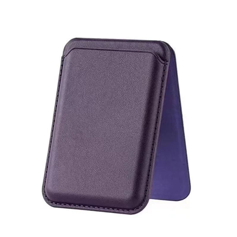 Strong magnetic leather wallet with hidden stand for iPhone 13–15, view 8