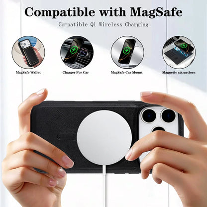 2-in-1 leather MagSafe wallet case for iPhone 12–18, view 6
