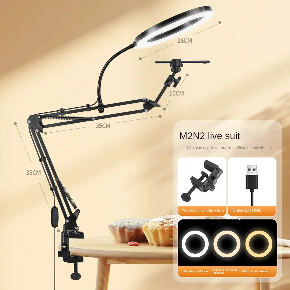 Overhead phone shooting stand, view 7