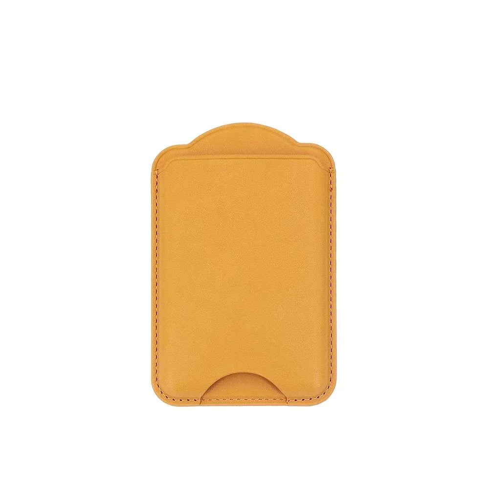 PU leather magnetic card wallet for iPhone 15–18 & Galaxy S25–S26