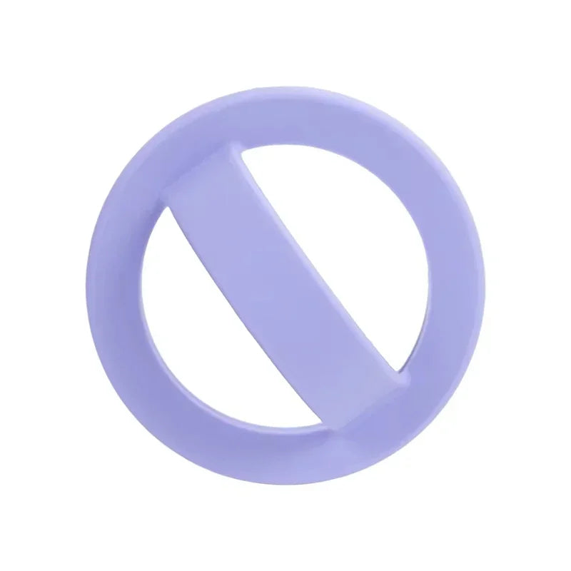 Magnetic silicone finger strap, violet