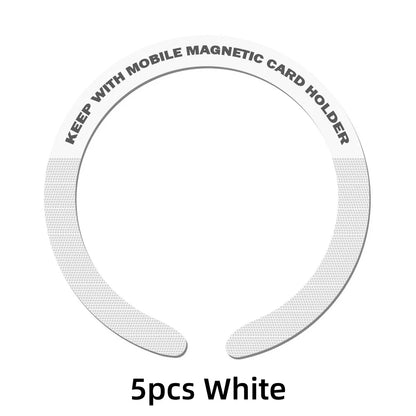 Universal magnetic sticker rings, white, view 15