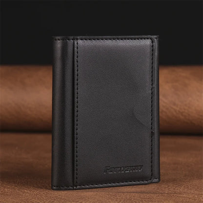 Detachable magnetic wallet case, black