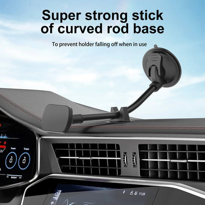 Long-arm magnetic car phone mount, view 3