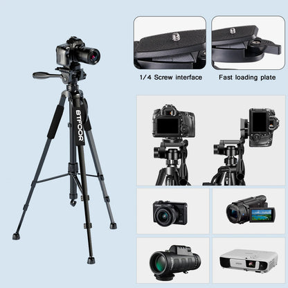 140 cm aluminum travel tripod, view 3