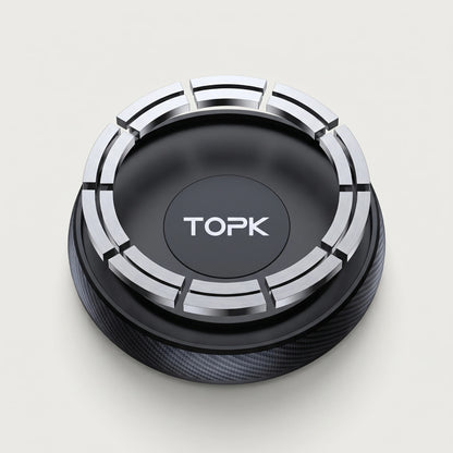 TOPK magnetic car phone holder mount with N52 magnet ring for MagSafe, studio shot