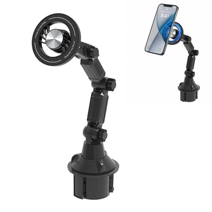 Magnetic car cup holder phone mount with strong suction, view 8