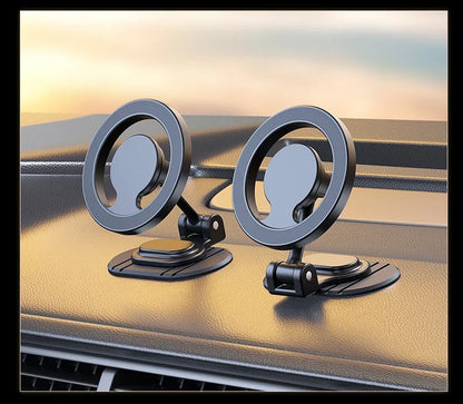 1040° rotating all-metal magnetic car phone holder for MagSafe, view 5