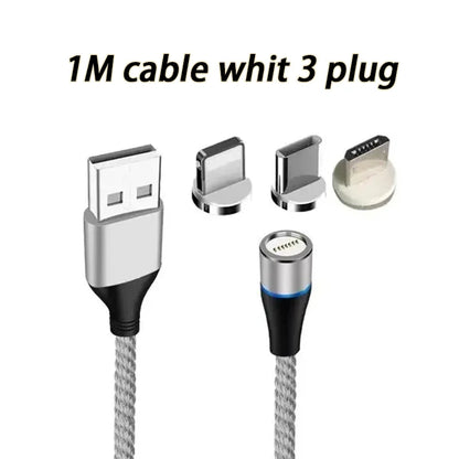 5A 3-in-1 magnetic luminous charging cable, view 7