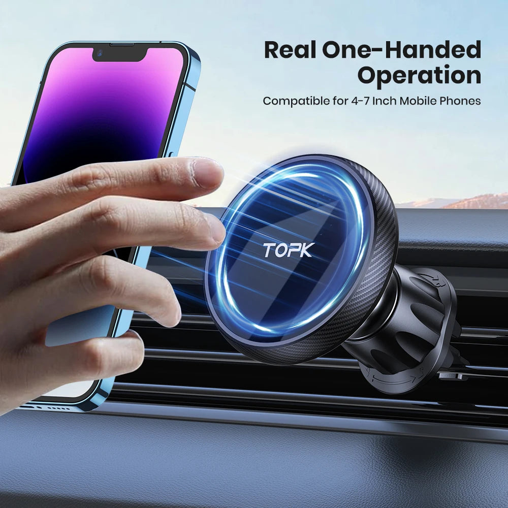 Magnetic car vent mount, view 4