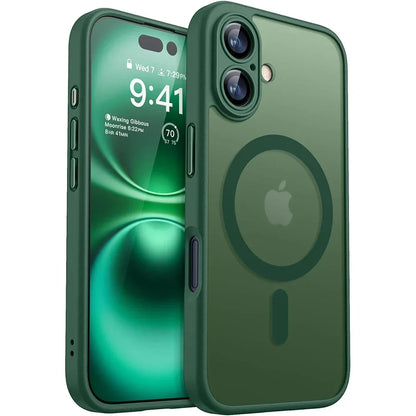 Translucent armor MagSafe case, green