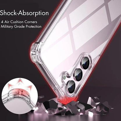 Clear hybrid shockproof case for Samsung Galaxy S and A series, view 3