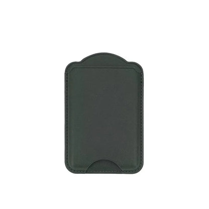 PU leather magnetic card wallet for iPhone 15–18 & Galaxy S25–S26, green